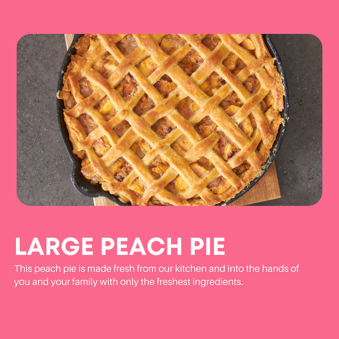 Large Peach Pie