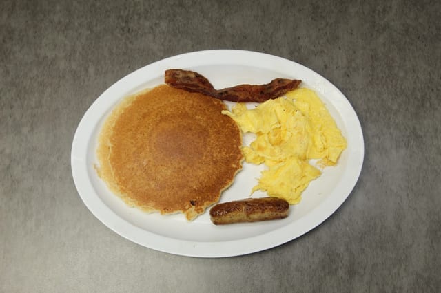 Eggs & Pancakes Breakfast.