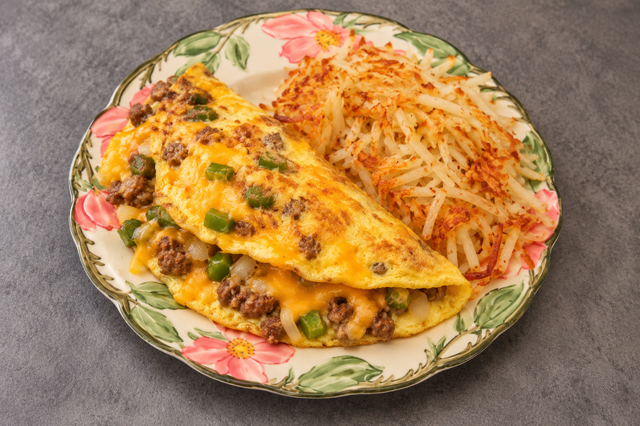 Two-Egg Omelet Breakfast.