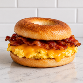 Breakfast Sandwich with Bacon & Egg