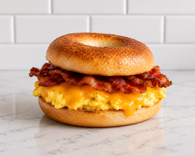 Bacon & Egg Breakfast Sandwich.