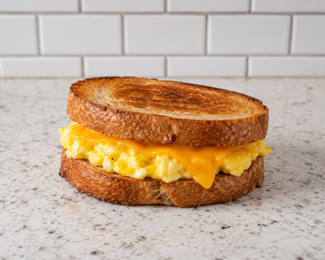 Egg & Cheese Breakfast Sandwich.