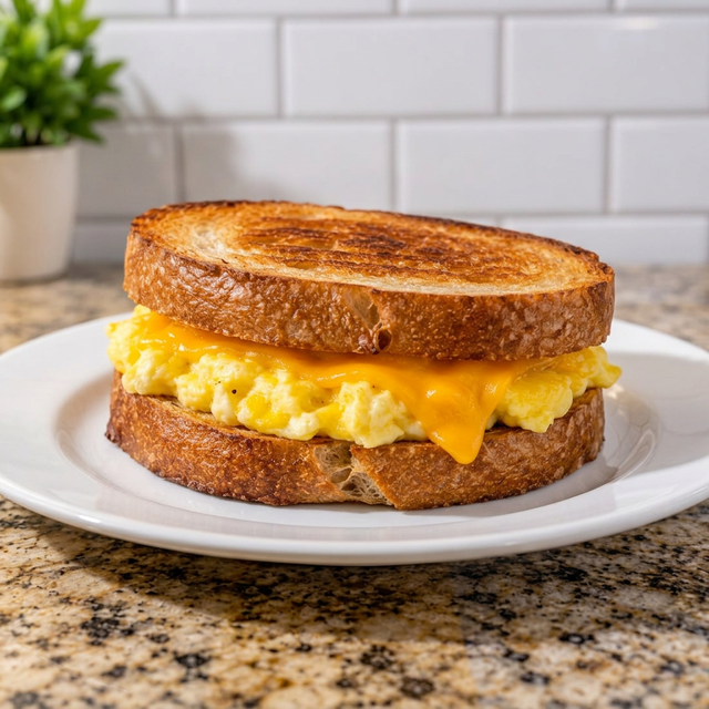 Egg & Cheese Breakfast Sandwich.