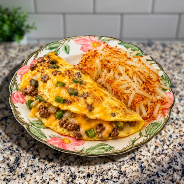 Two-Egg Omelet Breakfast.