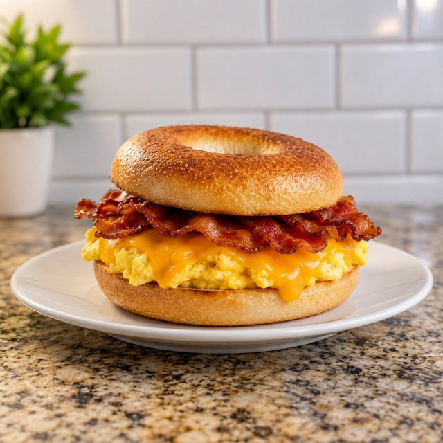 Bacon & Egg Breakfast Sandwich.